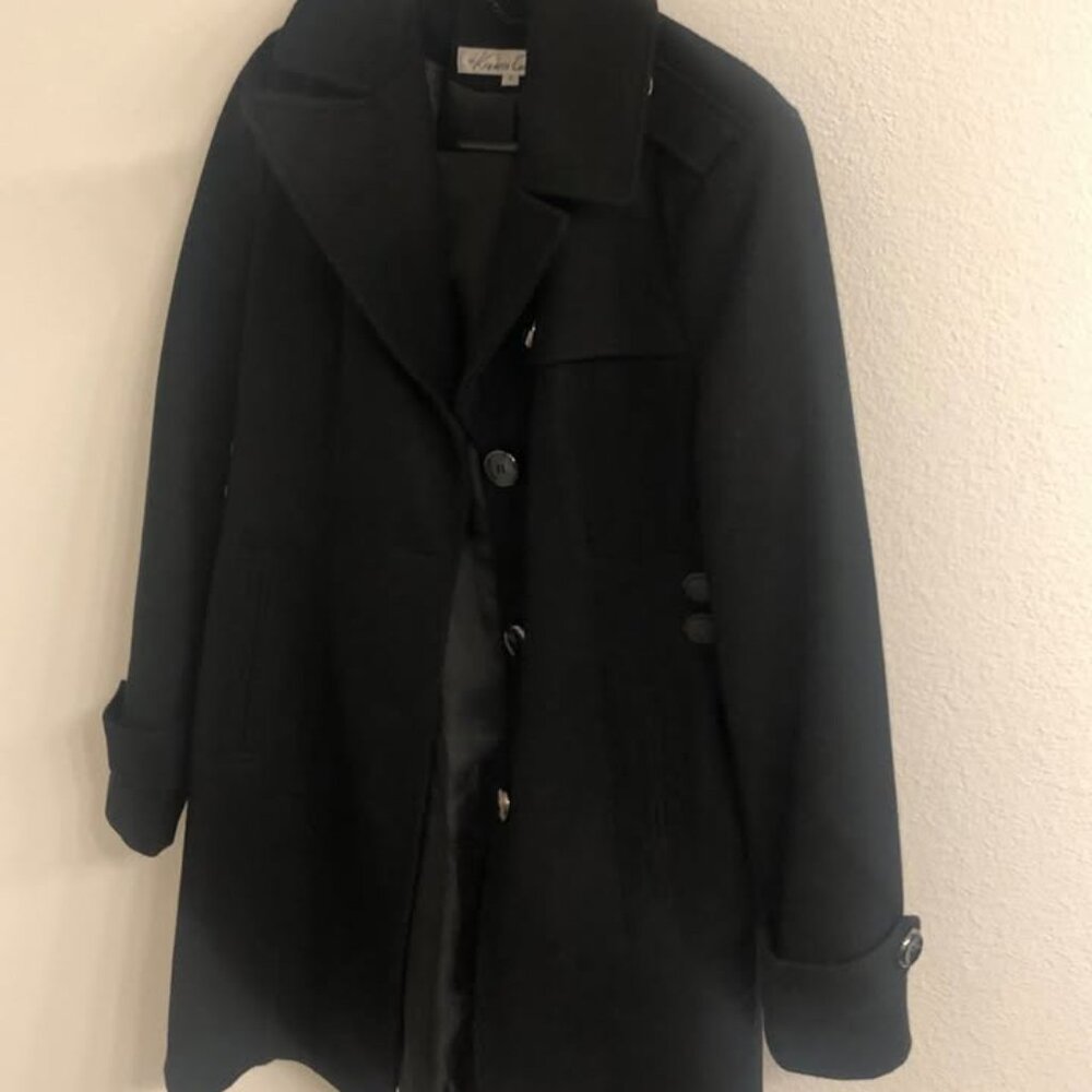 Kenneth Cole Black Women's Peacoat